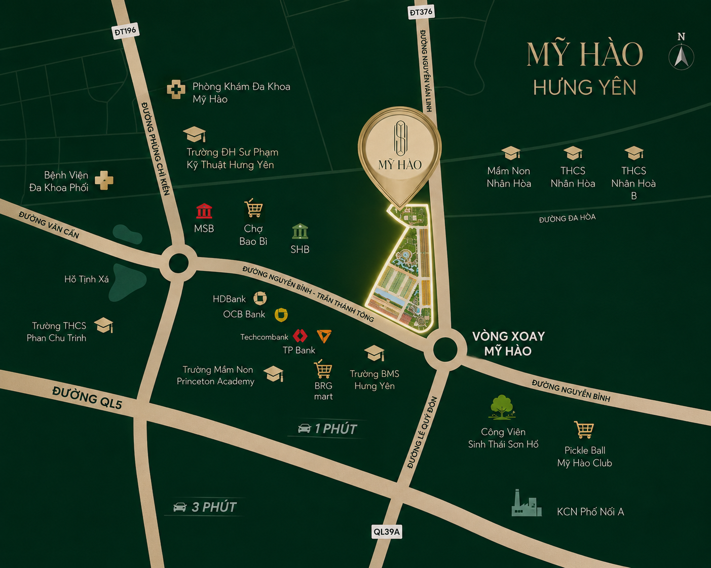 Bản đồ vị trí Legacy89 tại Mỹ Hào, Hưng Yên
