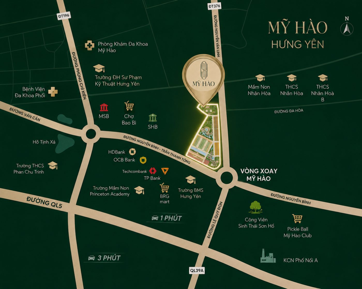 Bản đồ vị trí Legacy89 tại Mỹ Hào, Hưng Yên